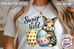 Easter Bunny Leopard Print PNG Holidays Spring Cute Animals Product Image 1