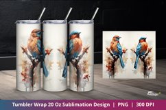 Paradise Bird Lover Tumbler Wrap Sublimation 4 Product Image 1