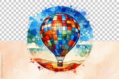Hot Air Ballon Clipart - 04 Variation Product Image 4
