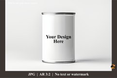 White Can Mockup Design Illustration 4 Product Image 1