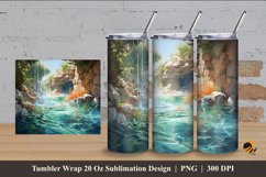 Natural Beauty Tumbler Wrap Sublimation Design 4 Product Image 1