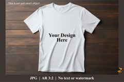 White T-Shirt Mockup Design Illustration 4 Product Image 1