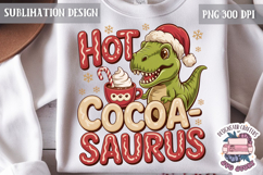 Christmas Dinosaur Funny Quote Sublimation design Tshirt Product Image 1
