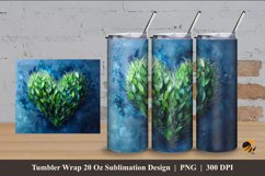 Nature Love Tumbler Wrap Sublimation Design 4 Product Image 1