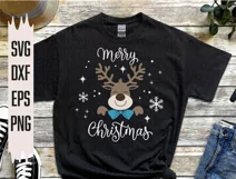 Reindeer Svg, Merry Christmas Svg, Christmas Deer Svg Product Image 4