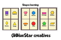 Kids Flash Cards AlphabetsA-Z Numbers 0-9 ,ShapesMatch words Product Image 3
