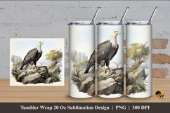 Eagle Art Tumbler Wrap Sublimation Design 4 Product Image 1