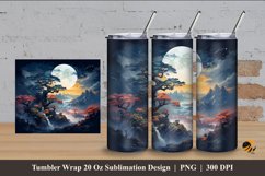 Havenly Land Tumbler Wrap Sublimation Design 4 Product Image 1
