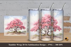 Beauty Portrait Tumbler Wrap Sublimation Design 4 Product Image 1