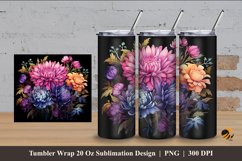 Dazzling Exotic Tumbler Wrap Sublimation Design 4 Product Image 1
