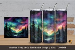 Wild Nature Tumbler Wrap Sublimation Design 4 Product Image 1
