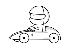 Racing and motorcyclist icons Product Image 4