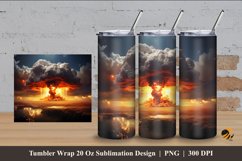 Nuclear Eruption Tumbler Wrap Sublimation Design 4 Product Image 1