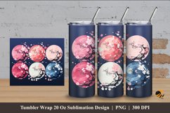 Sakura Illustration Tumbler Wrap Sublimation Design 4 Product Image 1