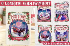 Christmas Vintage Quote Clipart PNG Sublimation 4 Design Product Image 1