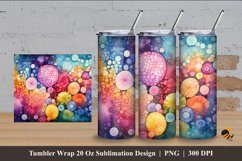 Painting Cells Tumbler Wrap Sublimation Design 4 Product Image 1