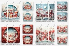 3D Christmas 20oz Tumbler Wrap Designs Bundle Product Image 5