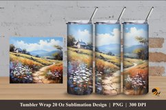 View Hill Tumbler Wrap Sublimation Design 4 Product Image 1
