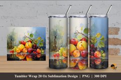 Fresh Fruit Tumbler Wrap Sublimation Design 4 Product Image 1