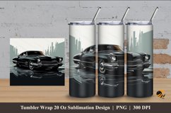 Elegant Car Tumbler Wrap Sublimation Design 4 Product Image 1