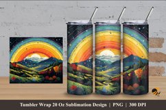 Lovely Garden Tumbler Wrap Sublimation Design 4 Product Image 1