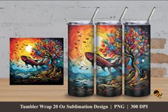 Seabed Tumbler Wrap Sublimation Design 4 Product Image 1