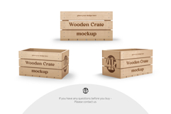 Wooden Crate Mockup Set Product Image 4