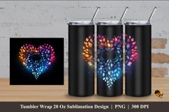 Beauty Love Tumbler Wrap Sublimation Design 4 Product Image 1