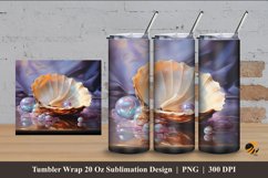 Beautiful Pearl Tumbler Wrap Sublimation Design 4 Product Image 1