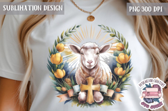 Easter Sublimation Quote Design PNG Religious Jesus Product Image 1