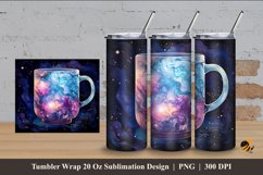 Handdrawn Mug Tumbler Wrap Sublimation Design 4 Product Image 1