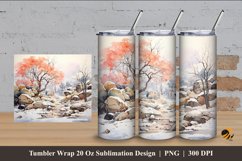 Winter Sweet Tumbler Wrap Sublimation Design 4 Product Image 1