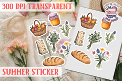 Summer sticker Cute flowers Love Picnic Beach Spring Product Image 1