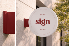 Circle Sign Mockup Set Product Image 4