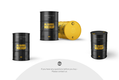 Oil Barrel Mockup Set Product Image 4