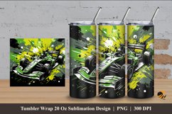 Racing Car Effect Tumbler Wrap Sublimation Design 4 Product Image 1