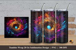 Fantasy Nest Tumbler Wrap Sublimation Design 4 Product Image 1