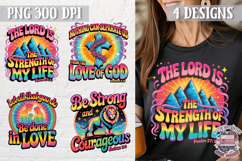 Bible Quote Clipart PNG Sublimation 4 Designs Product Image 1