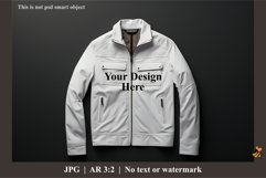 White Jacket Mockup Design Illustration 4 Product Image 1
