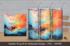 Paint Mixture Tumbler Wrap Sublimation Design 4 Product Image 1