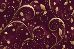 Elegant Gold Floral Background Product Image 1