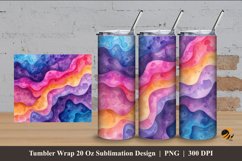 Beauty Cell Tumbler Wrap Sublimation Design 4 Product Image 1