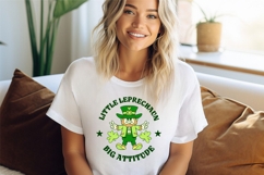 Little Leprechaun Big Attitude St. Patrick&#039;s Day T-shirt Product Image 1