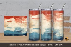 Retro Paint Tumbler Wrap Sublimation Design 4 Product Image 1