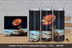 The Flowers Tumbler Wrap Sublimation Design 4 Product Image 1