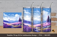 Lovely Panorama Tumbler Wrap Sublimation Design 4 Product Image 1
