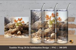 Stone Plant Tumbler Wrap Sublimation Design 4 Product Image 1