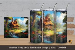Dwarf House Tumbler Wrap Sublimation Design 4 Product Image 1