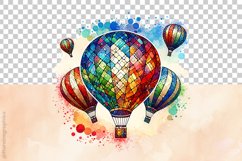 Hot Air Ballon Clipart - 04 Variation Product Image 4