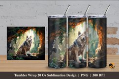 Lonely Dog Tumbler Wrap Sublimation Design 4 Product Image 1